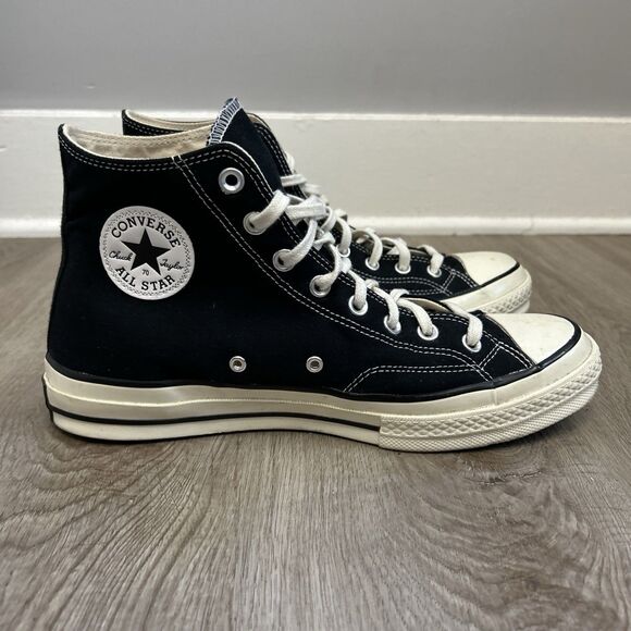 Converse Chuck Taylor All Star 70 Shoes High Top M9.5 W11.5 Black Sneakers - Picture 1 of 13